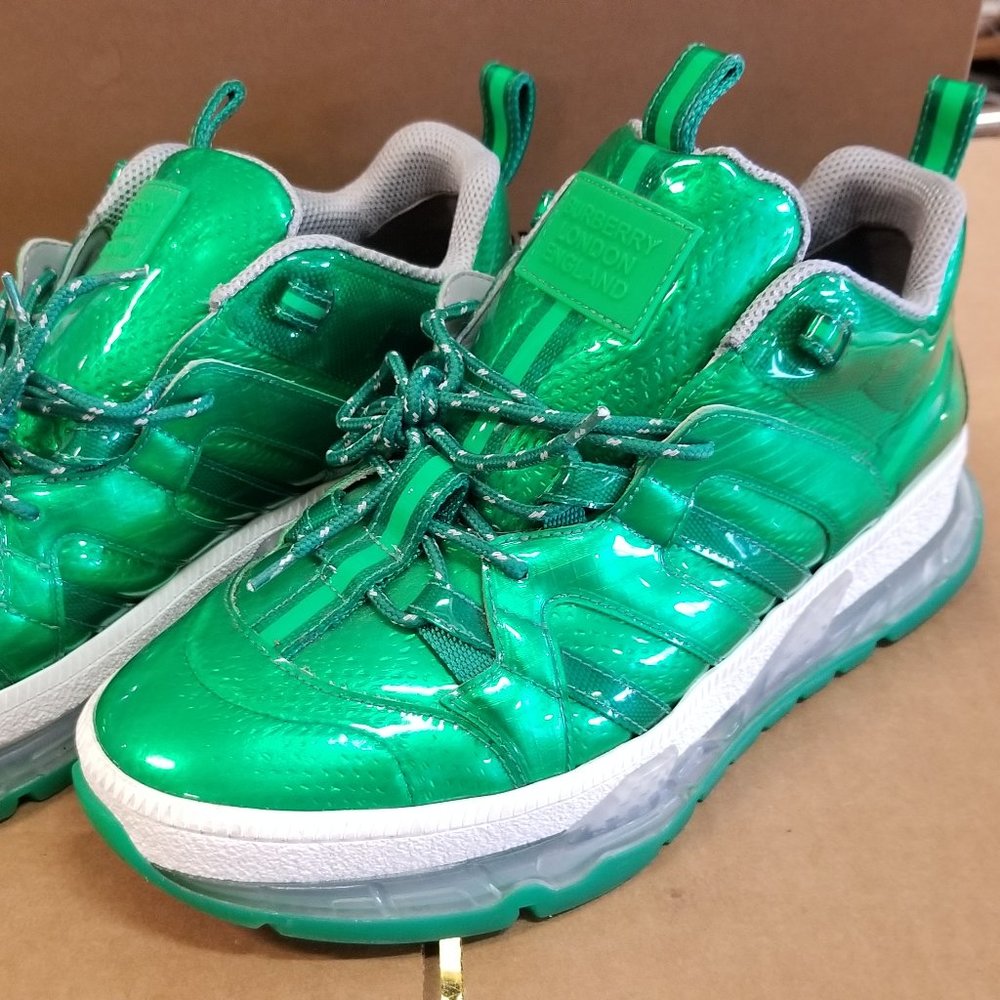 Burberry Low Top Sneakers Shoes Union Green UK 8 EUR 42 US 8.5